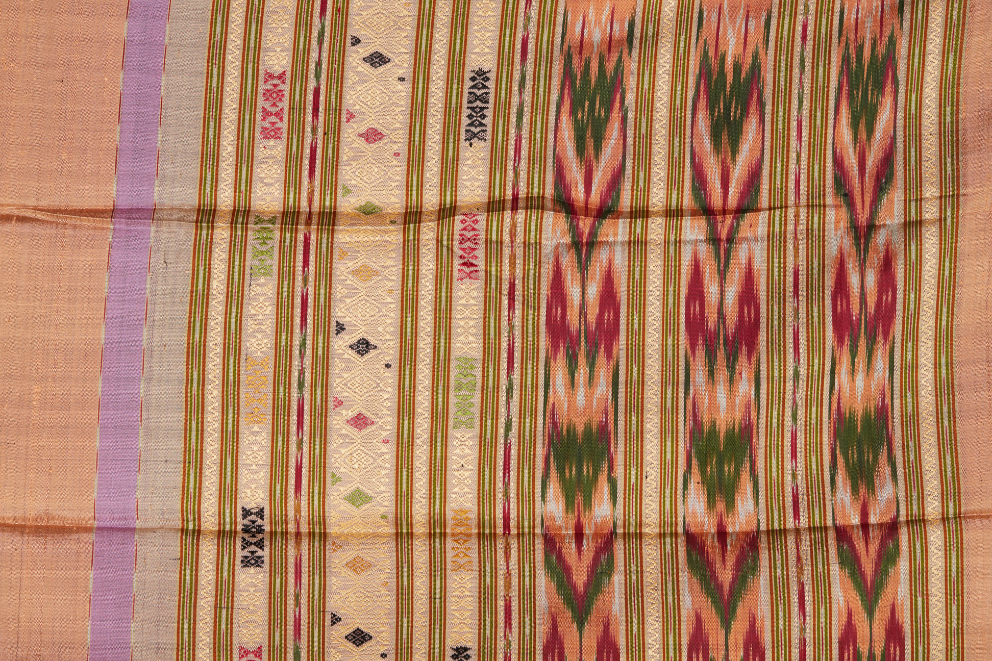 A LAOTIAN HAND-WOVEN TEXTILE (2) - Image 2 of 2