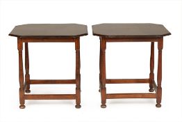 A PAIR OF SIDE TABLES