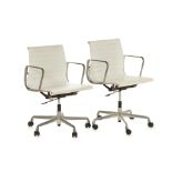 A PAIR OF HERMAN MILLER EAMES CHAIRS