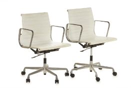 A PAIR OF HERMAN MILLER EAMES CHAIRS