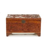 A CARVED CAMPHOR CHEST