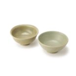 TWO CELADON BOWLS