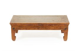 A SMALL CHINESE ELM KANG TABLE