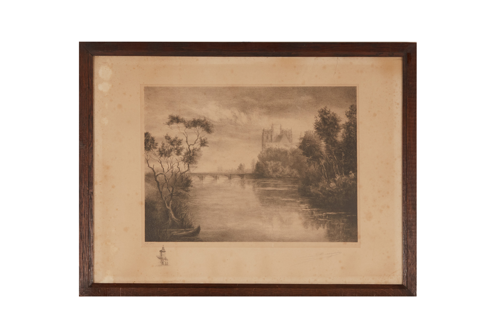 FIVE VINTAGE LANDSCAPE AND GENRE PRINTS - Image 11 of 12