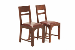A PAIR OF ROSEWOOD SIDE CHAIRS