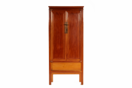 A CHINESE TALL ELM CABINET