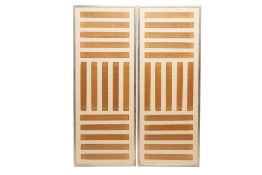 A SET OF 30 ANTIQUE BURMESE SCRIPTURE PANELS, IN TWO FRAMES