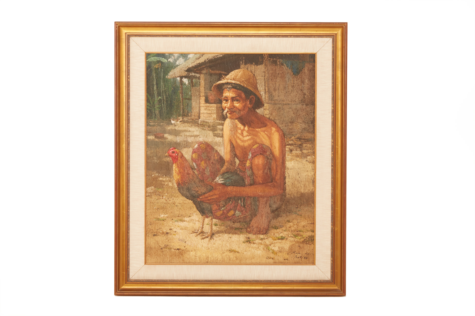 SOUTHEAST ASIAN SCHOOL (LATE 20THC) - MAN WITH A CHICKEN