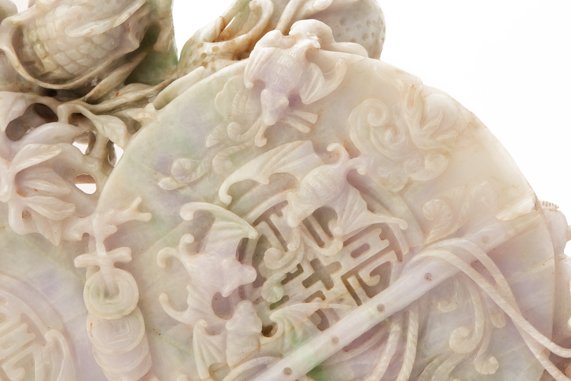 AN INTRICATE JADE CARVING OF BUDAI - Image 8 of 9