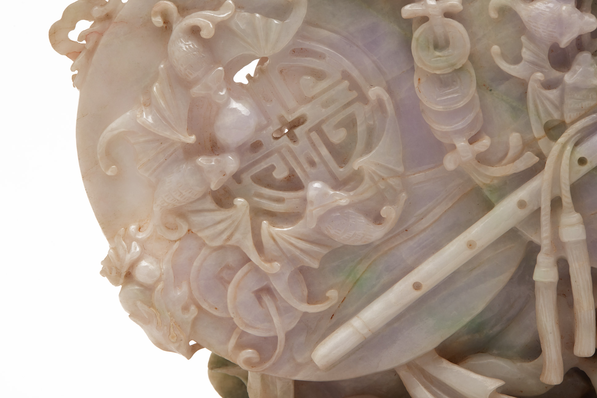 AN INTRICATE JADE CARVING OF BUDAI - Image 9 of 9