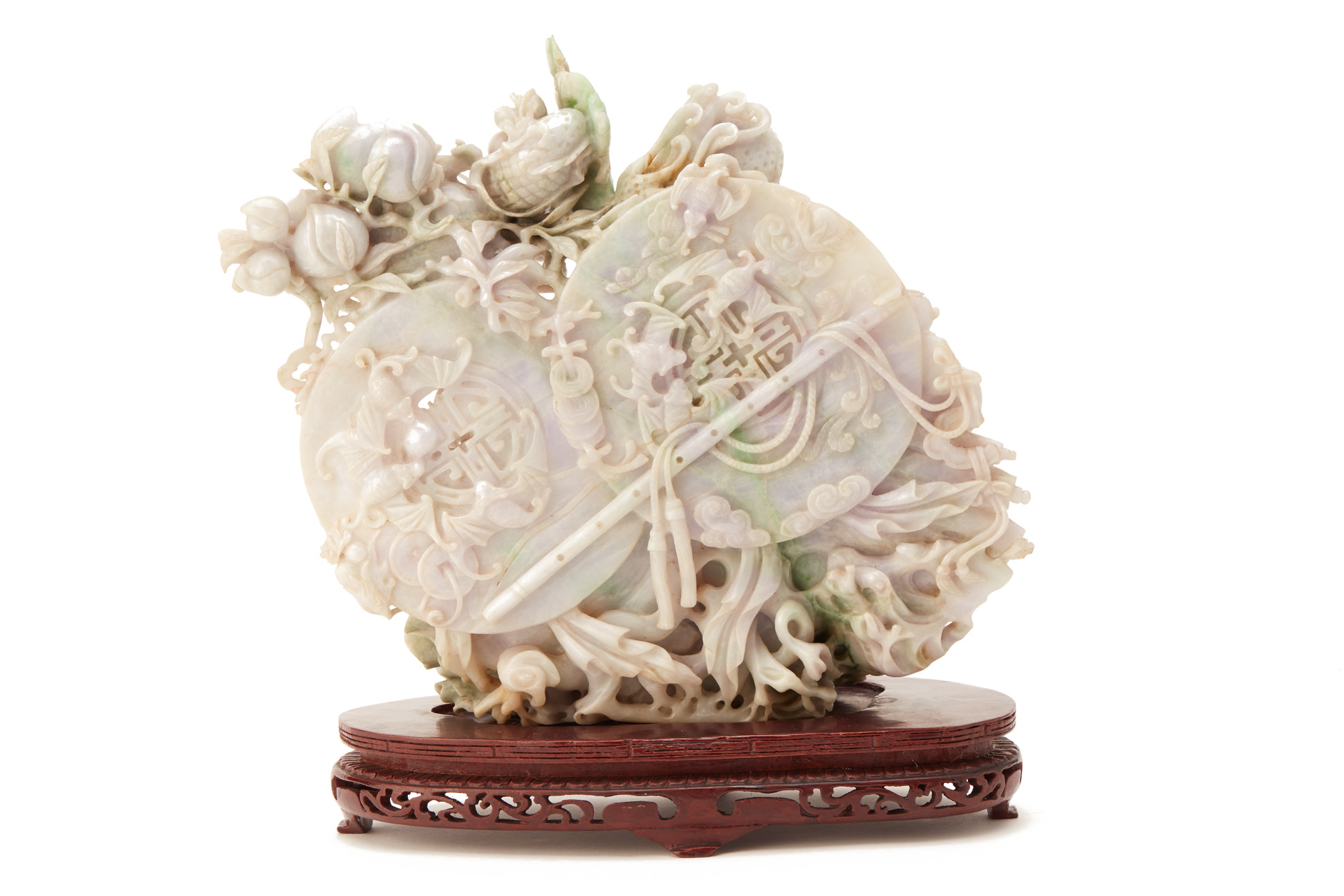 AN INTRICATE JADE CARVING OF BUDAI - Image 7 of 9