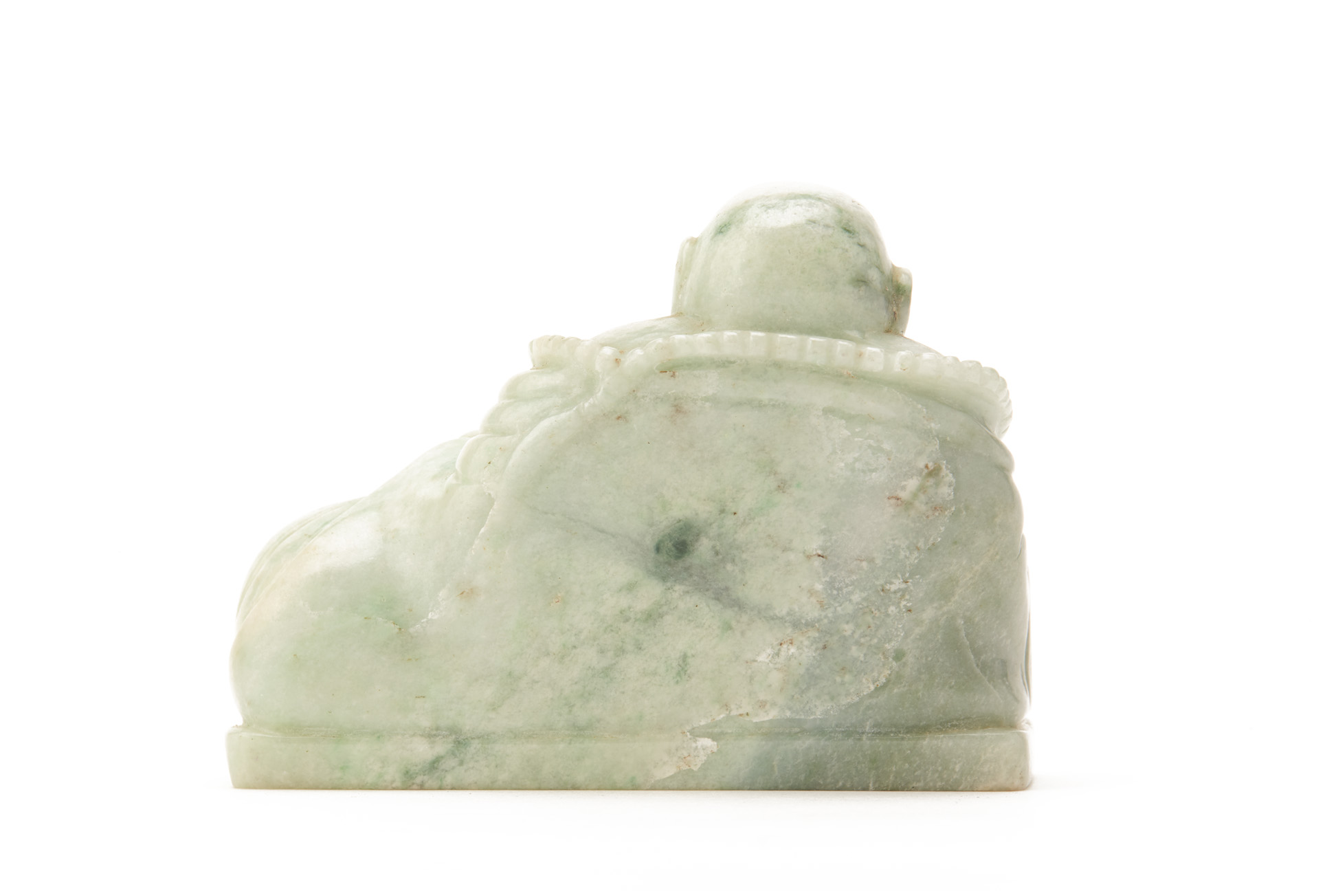 A SMALL JADE SCULPTURE OF BUDAI - Image 3 of 3