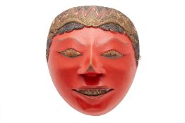 AN INDONESIAN TOPENG DANCE MASK