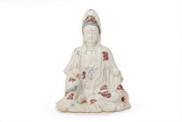 A CHINESE PORCELAIN FIGURE OF GUANYIN