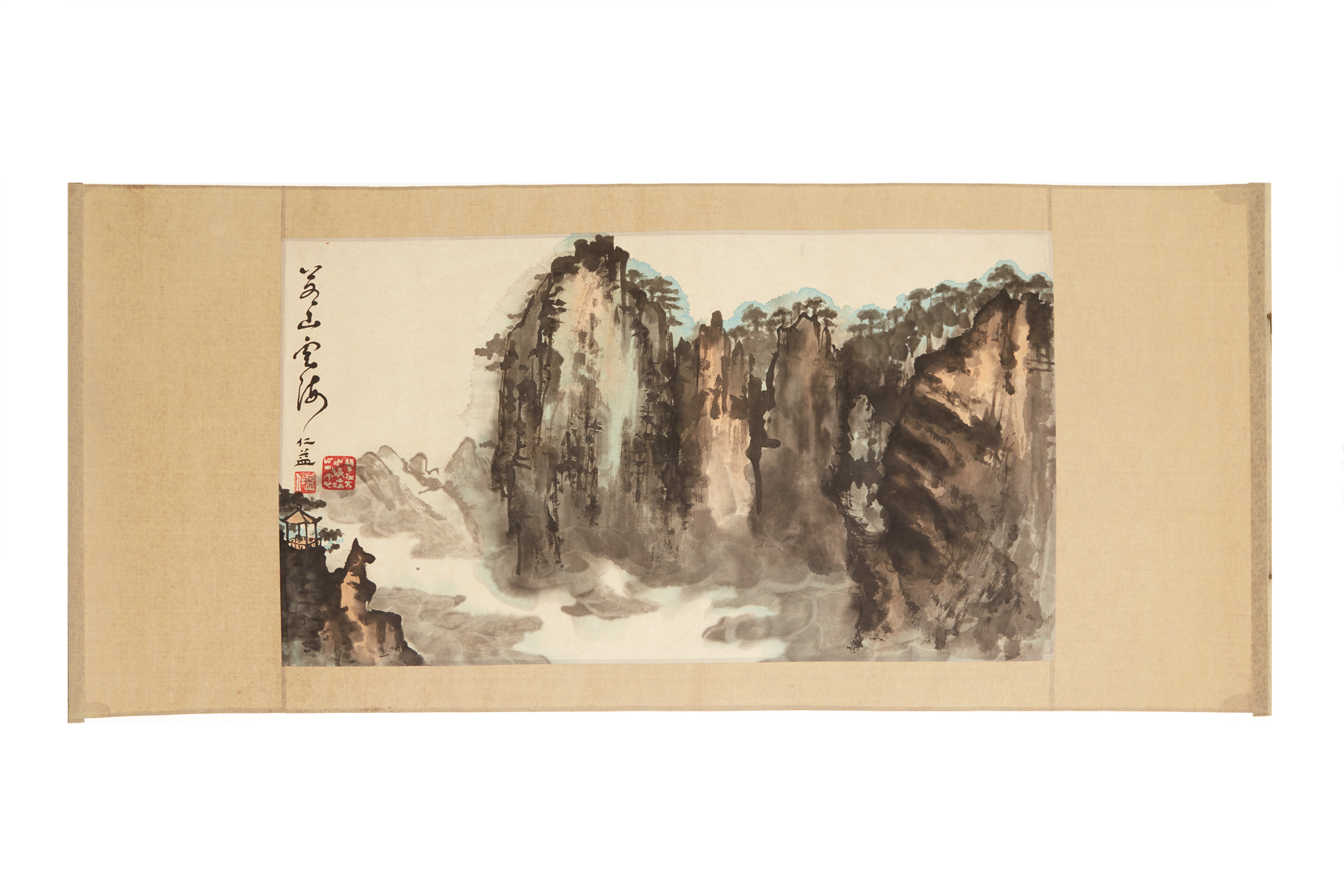 A CHINESE HANGING SCROLL OF THE ROCKY MOUNTAIN