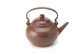 A POLISHED YIXING ZISHA TEAPOT