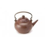 A POLISHED YIXING ZISHA TEAPOT