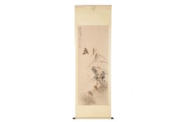 A CHINESE HANGING SCROLL OF FOUR QUAILS