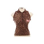 A DOLCE & GABBANA LEOPARD PRINT SLEEVLESS TOP