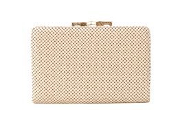 A GLOMESH WHITE MESH PURSE