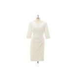 AN L.K. BENNETT DR KIEL CREAM SHIFT DRESS