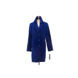 A KRISTEN BLAKE ROYAL BLUE WOOL COAT