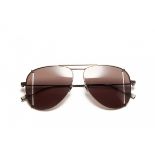 A PAIR OF YVES SAINT LAURENT AVIATOR STYLE SUNGLASSES