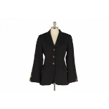 A JOSEPH BLACK SINGLE BREASTED BLAZER