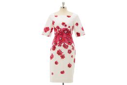 AN L.K. BENNETT DR LASANA PINK FLORAL DRESS