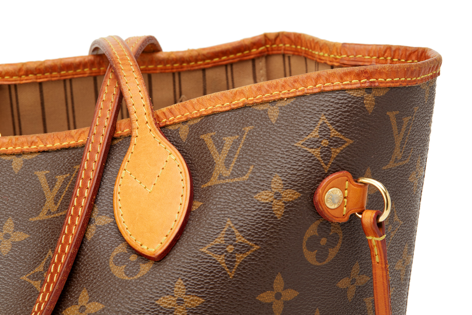 A LOUIS VUITTON BROWN MONOGRAM NEVERFULL BAG - Image 2 of 4