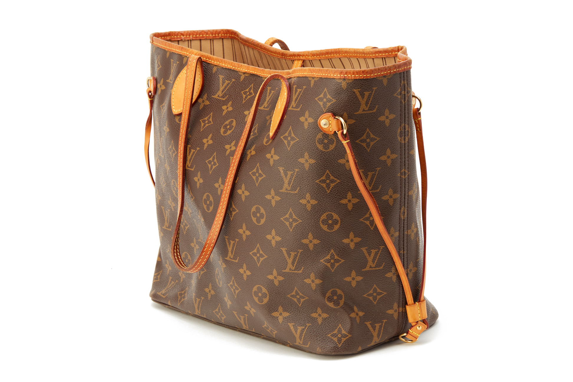 A LOUIS VUITTON BROWN MONOGRAM NEVERFULL BAG - Image 3 of 4