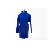 A J CREW ROYAL BLUE WOOL COAT