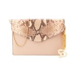 AN AMISHI LONDON LEATHER CLUTCH