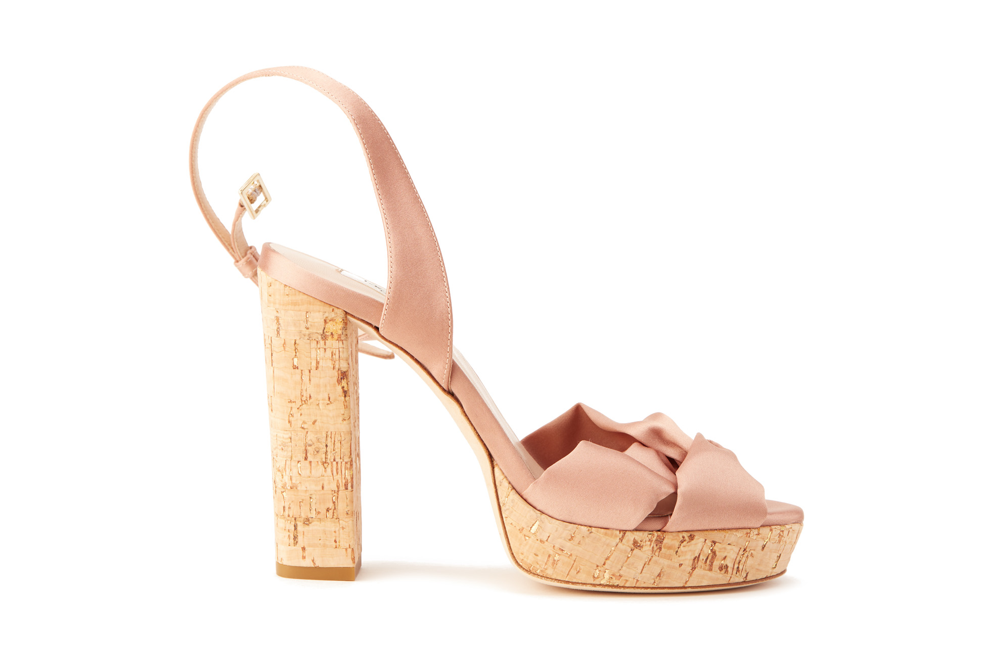 LK BENNETT ROSE PINK ANNABELLA PLATFORM CORK HEELS EU 36 - Image 2 of 3