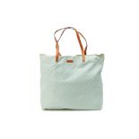 A GUCCI MINT GREEN MONOGRAM TOTE BAG