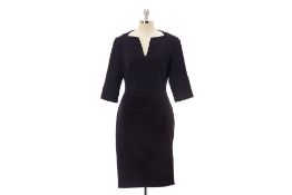 AN L.K. BENNETT DR KIEL DARK NAVY SHIFT DRESS