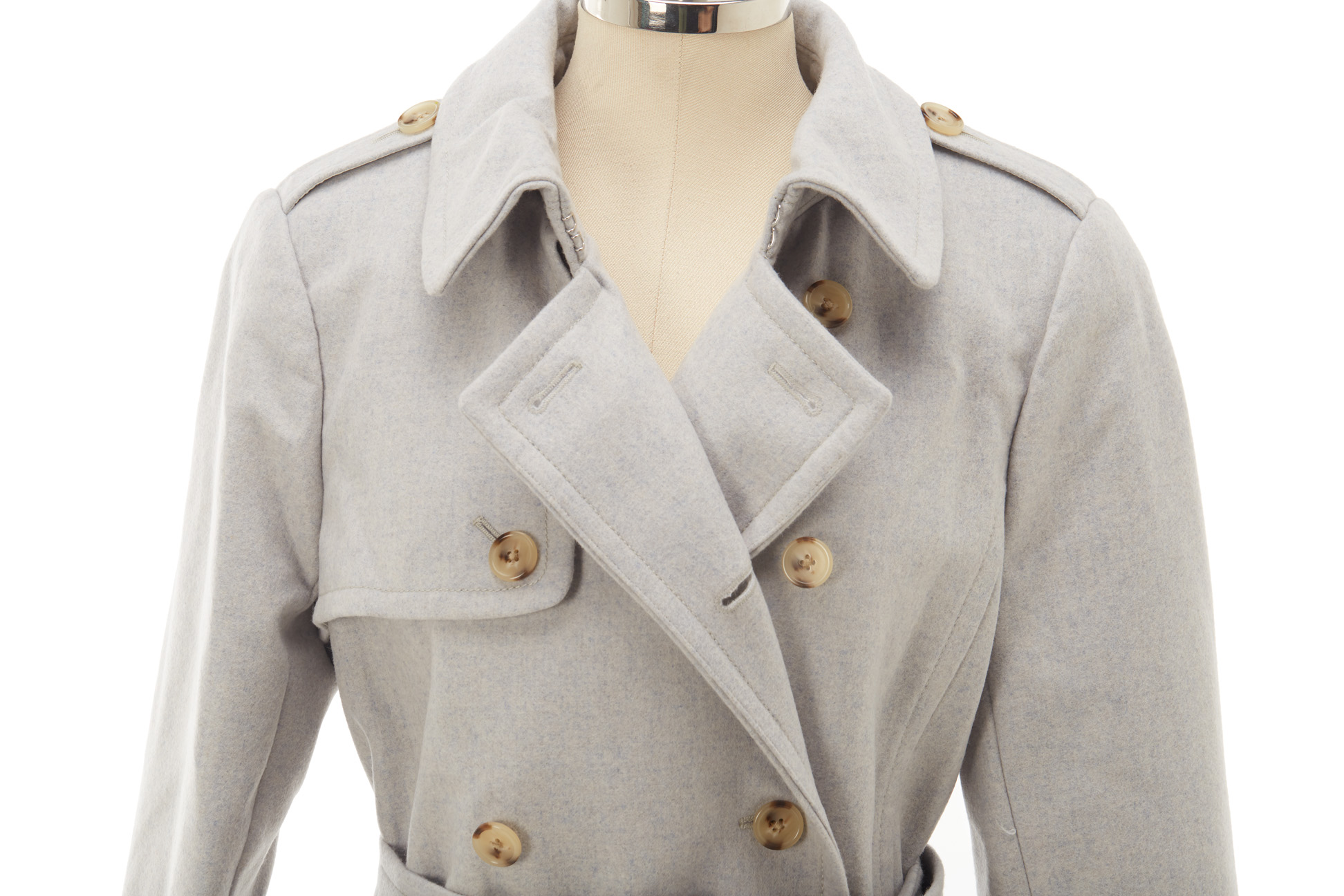 A J CREW GREY 'CASHMERE ICON' COAT - Image 2 of 3