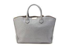 A BURBERRY 'DEWSBURY' GREY HANDBAG