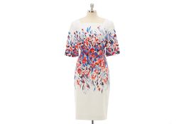 AN L.K. BENNETT DR BREE RED FLORAL DRESS