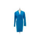 AN L.K.BENNETT CT SANDRA AZURE WOOL COAT