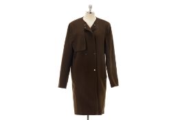 AN L.K.BENNETT CT MAYFAIR OLIVE WOOL COAT