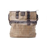 AN AQUASCUTUM LARGE CHECKED HOLDALL BAG