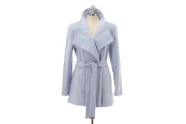 A TED BAKER LILAC WOOL COAT