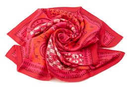 A HERMÈS ‘LE BOUBOU H’ SILK SCARF