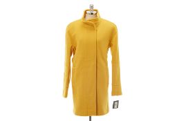 AN ELLEN TRACY YELLOW 'MAD MARIGOLD' WOOL COAT