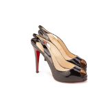 A PAIR OF CHRISTIAN LOUBOUTIN 'PRIVATE NUMBER' HEELS EU 40