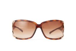 A PAIR OF ESCADA TORTOISE SHELL SUNGLASSES