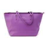 A KATE SPADE PURPLE LEATHER TOTE BAG