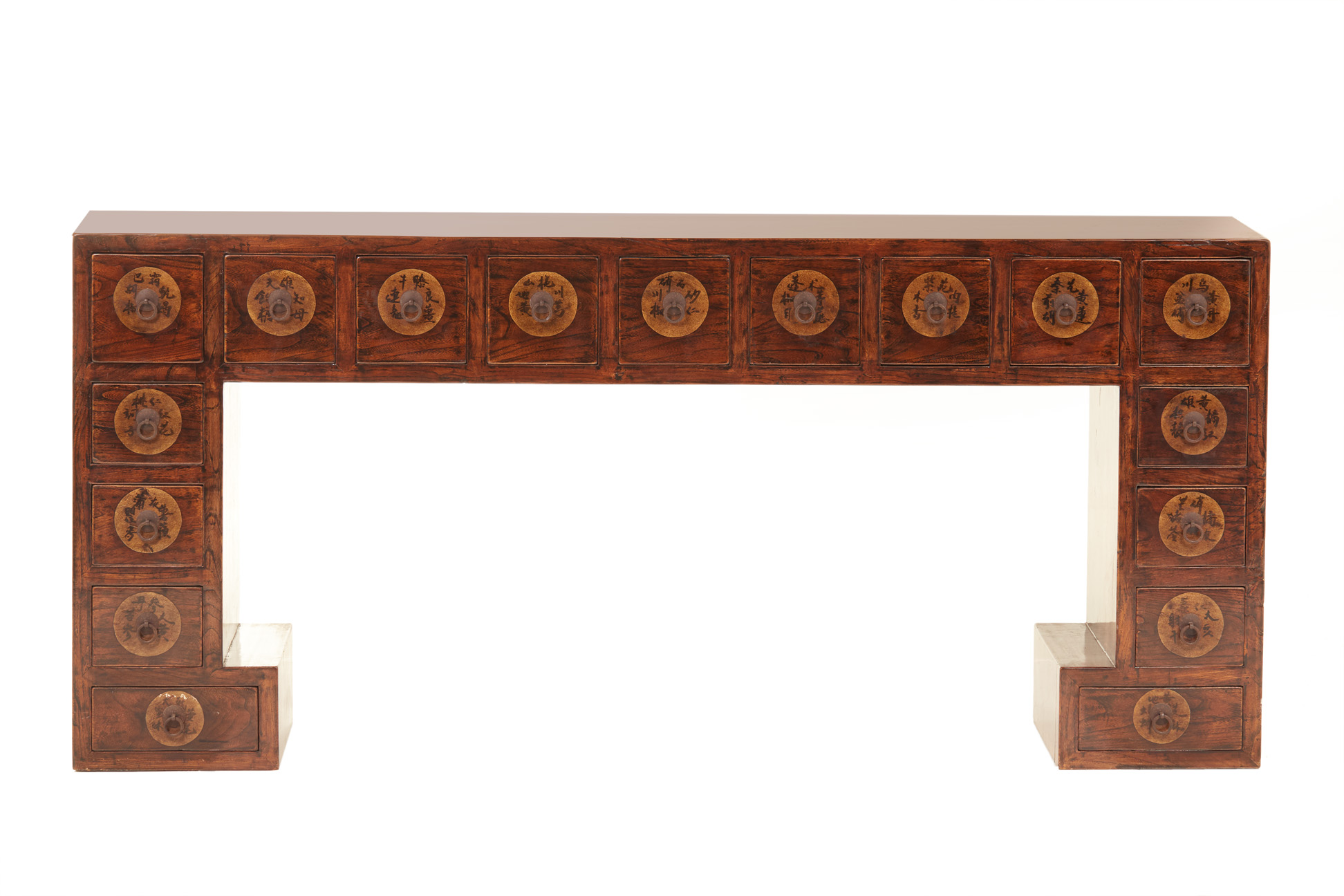 A CHINESE WOODEN CONSOLE TABLE - Image 2 of 3