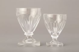 A PART SUITE OF VAL SAINT LAMBERT CRYSTAL GLASSES